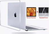 MacBook Air 13 Inch (Modellen A2337, A2179, A1932) MacBook Air Hoes + Screen Protector en Keyboard Cover, Loptop Cover – Clear Hard Case – MacBook Air Case 3IN1 – MacBook Screen Pr