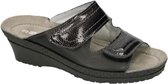 Rohde -Dames -  zwart - slippers & muiltjes - maat 39
