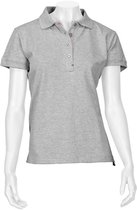 T'RIFFIC® SOLID Dames Poloshirt Korte mouw Grijs melee size S