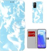 Voor Xiaomi Mi 10T Pro 5G/10T 5G Cloud Fog Pattern Horizontal Flip Leather Case met houder & kaartsleuf & portemonnee (hemelsblauw)