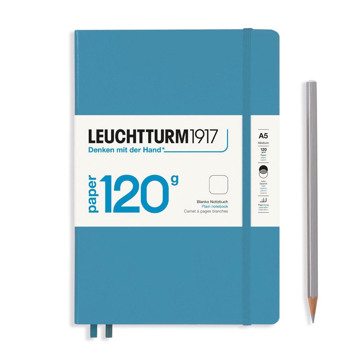 Leuchtturm1917 A5 Medium 120 grams editie Notitieboek blanco Nordic Blue