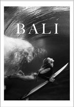 Surf Bali (29,7x42cm) - Wallified - Tropisch - Poster - Print - Wall-Art - Woondecoratie - Kunst - Posters