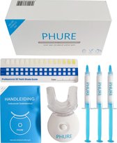 Phure Professionele Tandenbleekset - Witte tanden - Zelf tanden bleken - Teeth Whitening - Tandenblekers - Peroxide vrij