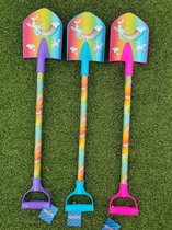 1x Summerplay Shovel Unicorn 76cm pour les enfants à partir de 3 ans bleu/violet/rose pelle pour enfants