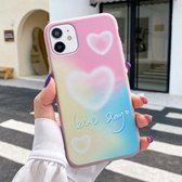 TPU-patroon beschermhoes voor iPhone 11 Pro Max (hart 2)