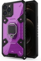 Voor iPhone 12 Pro Max Space PC + TPU beschermhoes (paars)