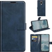 Voor Nokia G20 Retro Kalfspatroon Gesp Horizontale Flip Leren Case met Houder & Kaartsleuven & Portemonnee (Blauw)