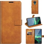 Voor Nokia 1.4 Retro Kalfspatroon Gesp Horizontale Flip Leren Case met Houder & Kaartsleuven & Portemonnee (Geel)