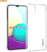 Voor Samsung Galaxy A22 Amerikaanse versie ENKAY Hat-Prince Helder TPU schokbestendig hoesje Zachte antislip hoes