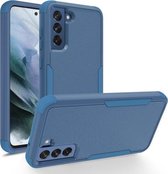 Voor Samsung Galaxy S21 FE TPU + pc schokbestendige beschermhoes (koningsblauw)