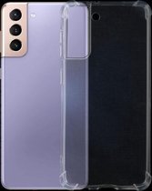 Voor Samsung Galaxy S21 + 5G schokbestendige ultradunne TPU-hoes met vier hoeken (transparant)