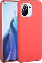 Voor Xiaomi Mi 11 Candy Color TPU Case (rood)