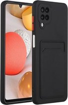 Voor Samsung Galaxy M12 kaartsleuf ontwerp schokbestendig TPU beschermhoes (zwart)