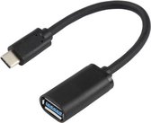 BYL-1803 USB-C 3.1 / Type-C mannelijk naar USB 3.0 vrouwelijk OTG-adapterkabel (zwart)