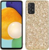 Voor Xiaomi Redmi Note 10 Pro Max Glitter poeder schokbestendig TPU beschermhoes (goud)