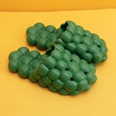 Dames Bubble Fashion Slippers Home Massage Slippers, maat: 43-44 (groen)