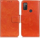 Voor Alcatel 1S (2021) Nappa Texture Horizontale Flip Leren Case met Houder & Kaartsleuven & Portemonnee (Oranje)