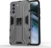 Voor Samsung Galaxy S21 + 5G Supersonic PC + TPU schokbestendig hoesje met houder (grijs)