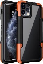 TPU + pc + acryl 3 in 1 schokbestendige beschermhoes voor iPhone 11 Pro (oranje)