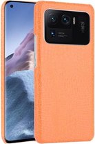 Voor Xiaomi Mi 11 Ultra schokbestendige krokodiltextuur pc + PU-hoes (oranje)