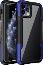 TPU + pc + acryl 3 in 1 schokbestendige beschermhoes voor iPhone 11 Pro Max (blauw)
