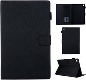 Haar zijdeachtige textuur effen kleur horizontale flip lederen tas met houder & kaartsleuven & fotolijst & antislipstrip voor Samsung Galaxy Tab S5E 10.5 T720 / T725 (zwart)
