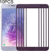 10 PCS voorscherm buitenste glazen lens voor Samsung Galaxy J4 (2018) (paars)