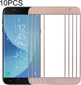 10 PCS Front Screen Outer Glass Lens voor Samsung Galaxy J5 (2017) / J530 (Goud)