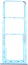 Simkaartlade + Simkaartlade + Micro SD-kaartlade voor Samsung Galaxy A32 SM-A325 (blauw)