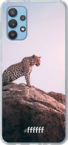 6F hoesje - geschikt voor Samsung Galaxy A32 4G -  Transparant TPU Case - Leopard #ffffff