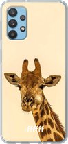 6F hoesje - geschikt voor Samsung Galaxy A32 4G -  Transparant TPU Case - Giraffe #ffffff