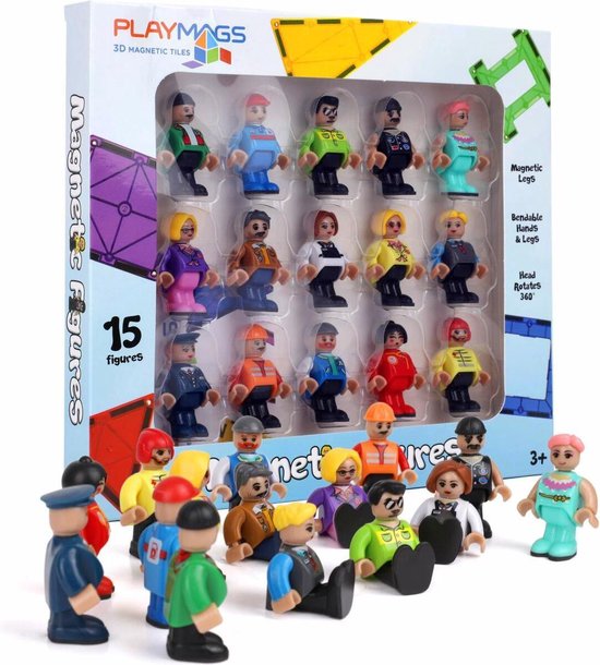 Playmags Community Figures Set - Figurine jouet magnétique 15