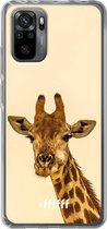 6F hoesje - geschikt voor Xiaomi Redmi Note 10 Pro -  Transparant TPU Case - Giraffe #ffffff