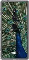 6F hoesje - geschikt voor Sony Xperia XZ2 -  Transparant TPU Case - Peacock #ffffff