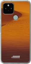 6F hoesje - geschikt voor Google Pixel 5 -  Transparant TPU Case - Sand Dunes #ffffff