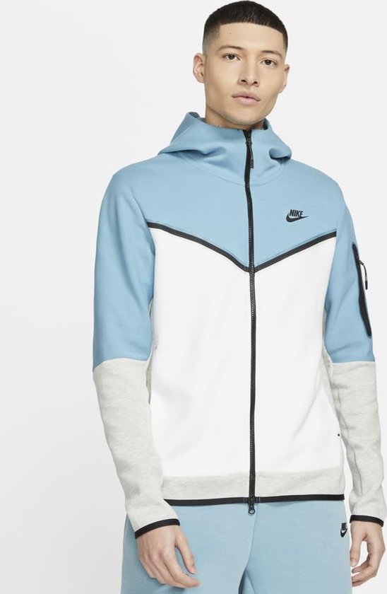 maagd Beweegt niet Landgoed Nike Sportswear Tech Flock Hoodie Full Zip Vest Heren | bol.com