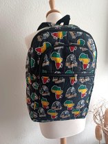 Bob Marley - African print / Ankara Africa Backpack-Schooltas