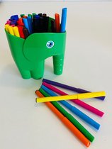 Olifant met 30 stiften assorti