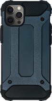 BMAX Classic Armor Phone Case hoesje geschikt voor iPhone 12 Pro Max / Hard Cover / Beschermhoesje / Telefoonhoesje / Hard case / Telefoonbescherming - Blauw