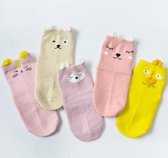 Crazy Soxx - Baby sokken - 5 paar - pasgeboren - dieren - vrolijke sokken - happy