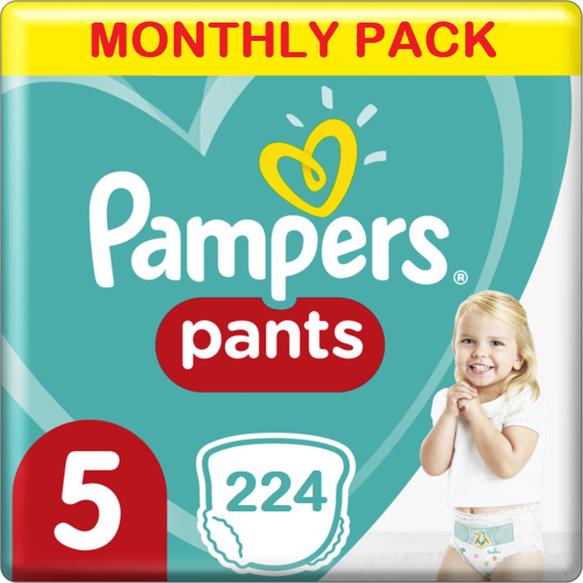 Pampers Baby Dry luierbroekjes maat 5 | 224 stuks