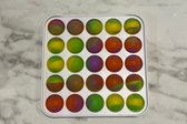 pop it hard plastic - witte hard plastic pop it - tiktok trend - pop it - fidget toys pop it - rood/groen/geel pop it -