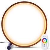 LED Bureaulamp - Bureaulamp - Tafellamp - Daglichtlamp - 358 Lichteffecten - Lichttherapie - Tafellamp slaapkamer - Bureaulamp dimbaar - Tafellamp zwart