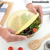 Set van 10 herbruikbare en aanpasbare keukendeksels - Keukendeksels - Elastiek - Herbruikbare deksels voor voedsel
