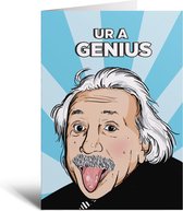 Kaart - Ur A Genius - Geslaagd - Examen - School - VMBO - HAVO - VWO - Cadeau - Scholier