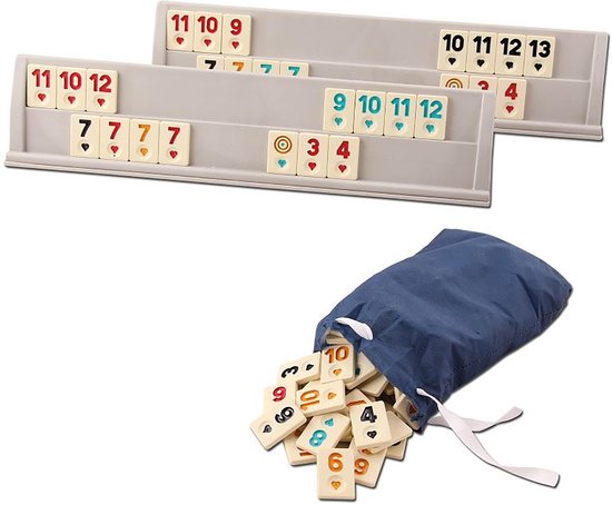 Rummy Okey für 2 bis 6 Spieler - 162 Spielsteine
