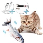 Elektrisch kattenspeeltje - Inclusief kattenlampje en USB-oplader