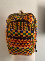 Ankara/African print / Kente (blauw) backpack/rugzak