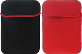 Mobigear Two Way Neopreen Sleeve Universeel - Laptop 14 inch - Zwart / Rood