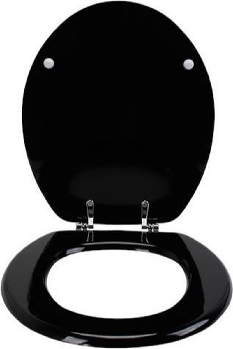 Boven hoofd en schouder staking rust Classic wc-bril - Wit of Zwart - Toiletbril – Toiletzitting – Wc-bril –  Verchroomde... | bol.com